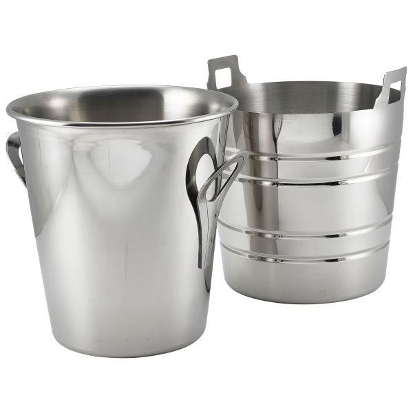 S/St.Wine Bucket Tulip Design St/St Handles